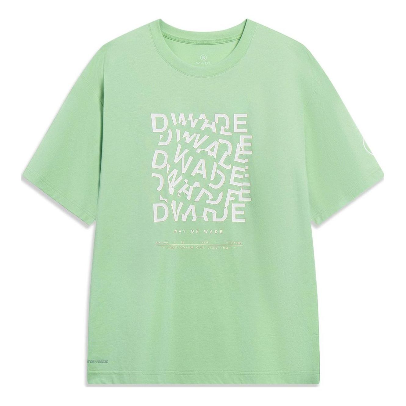Li-Ning Way Of Wade Graphic At Dry Freeze T-shirt 'Green' AHST327-4 sold by KicksCrew