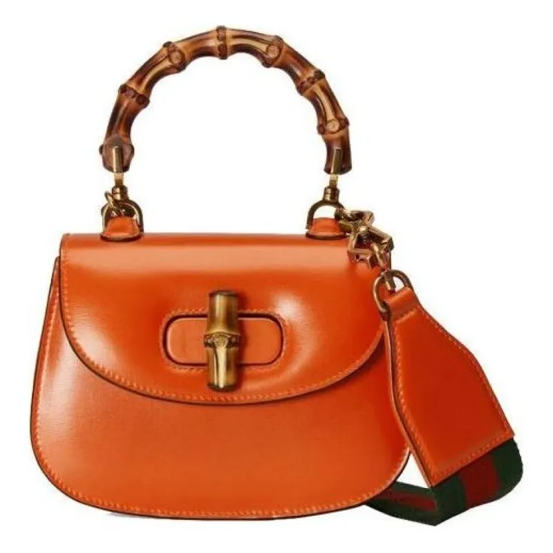 (WMNS) Gucci Bamboo 1947 Mini Top Handle Bag 'Orange' 686864-10ODT-7768 sold by KicksCrew