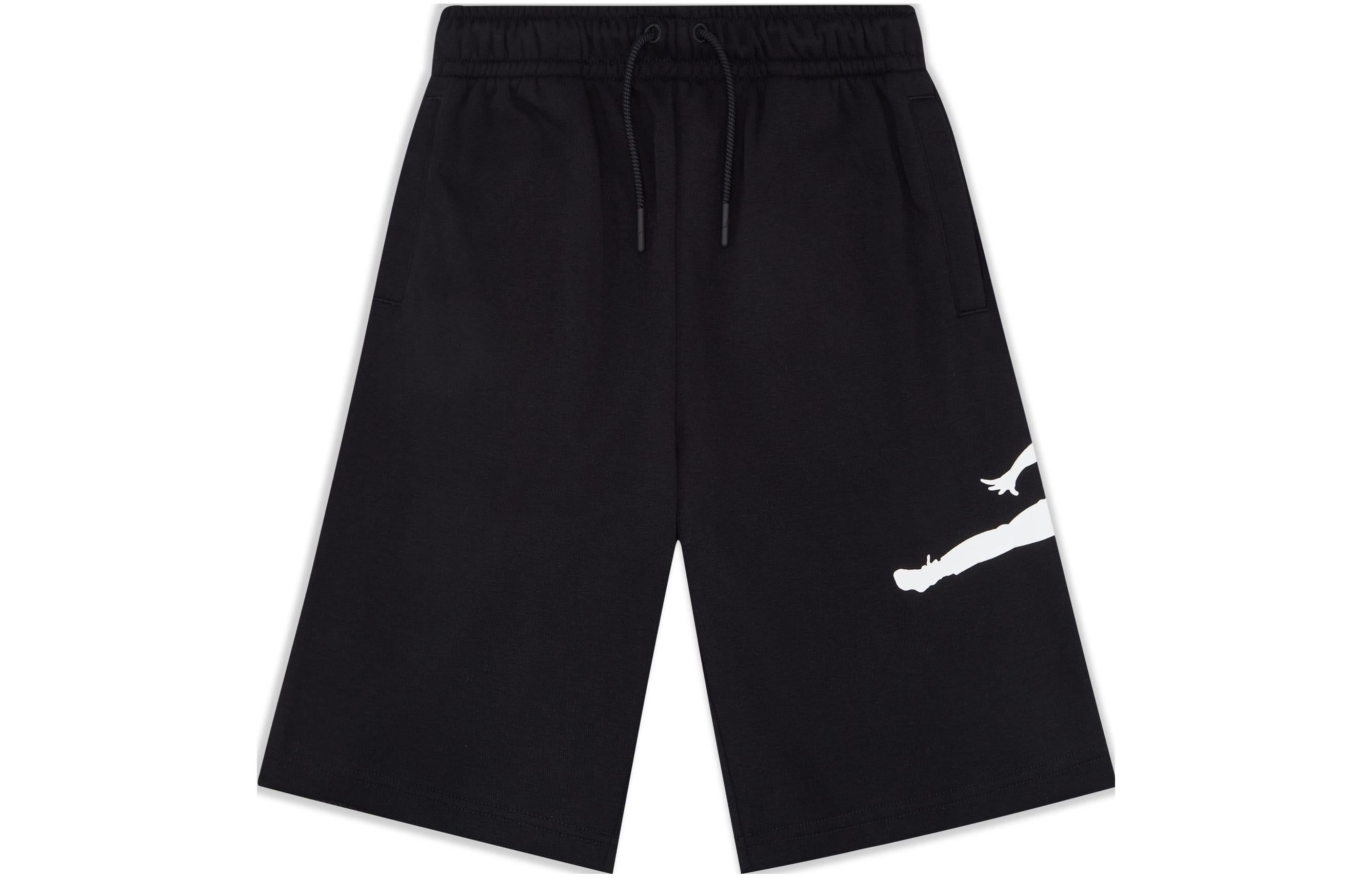(GS) Air Jordan Fleece Active Shorts 'Black White' HA7453-010 sold by KicksCrew product image thumbnail 2