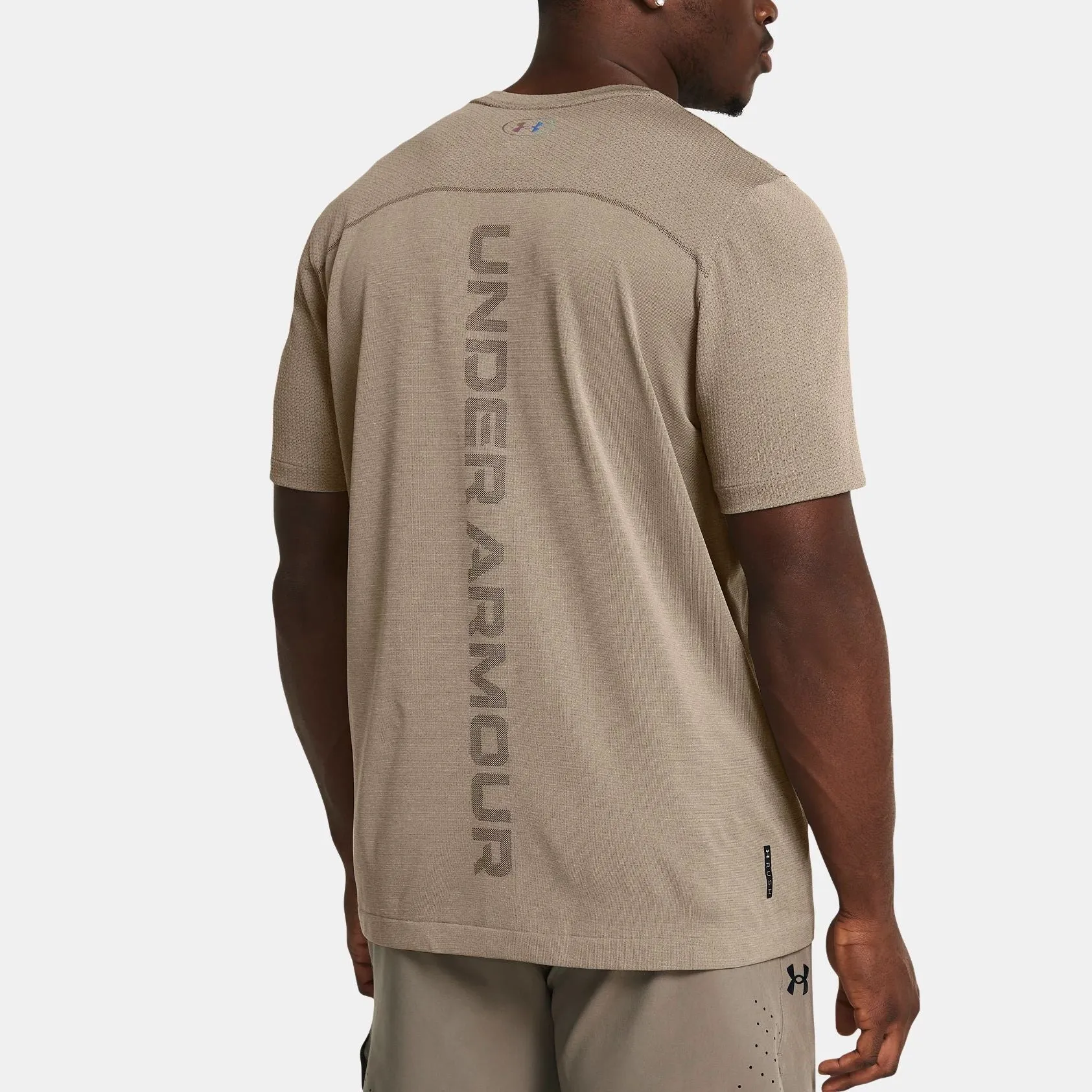 Under Armour Vanish Elite Seamless Wordmark T-shirt 'Light Brown' 1382799-203 sold by KicksCrew product image thumbnail 2