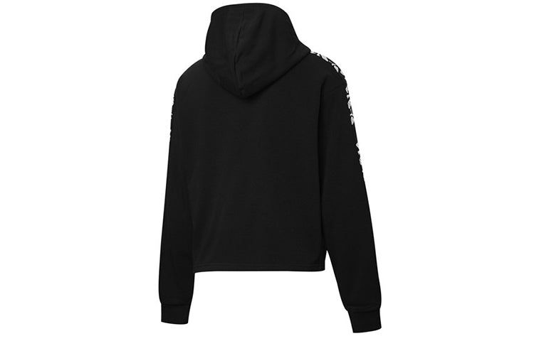 (WMNS) Puma Amplified Cropped Hoodie 'Black' 583808-01 sold by KicksCrew product image thumbnail 2