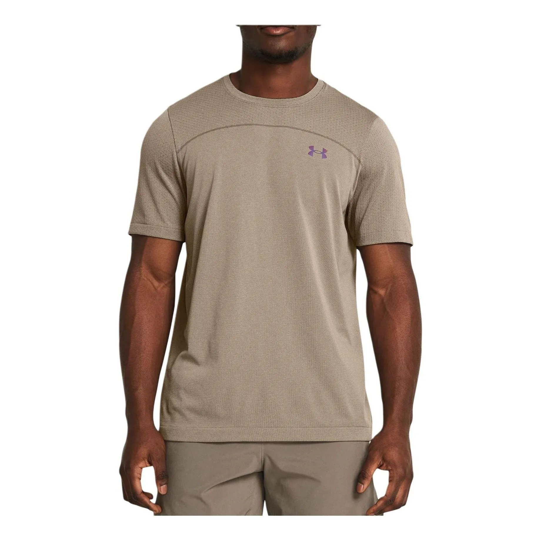 Under Armour Vanish Elite Seamless Wordmark T-shirt 'Light Brown' 1382799-203 sold by KicksCrew