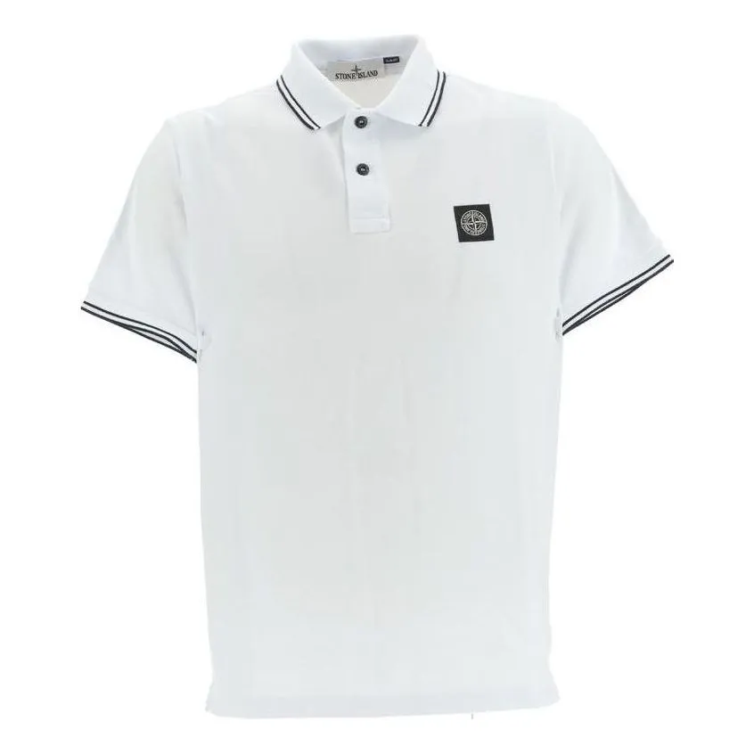 STONE ISLAND Polo Shirt 'White' 79152SC18-A1001 sold by KicksCrew