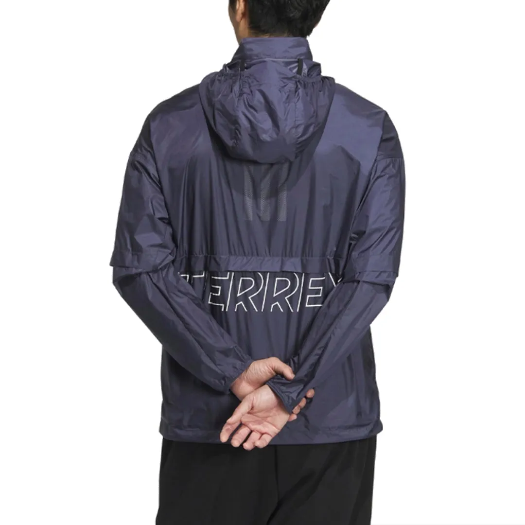 adidas Niuheaven Windbreaker Jacket 'Navy' HY4702 sold by KicksCrew product image thumbnail 3