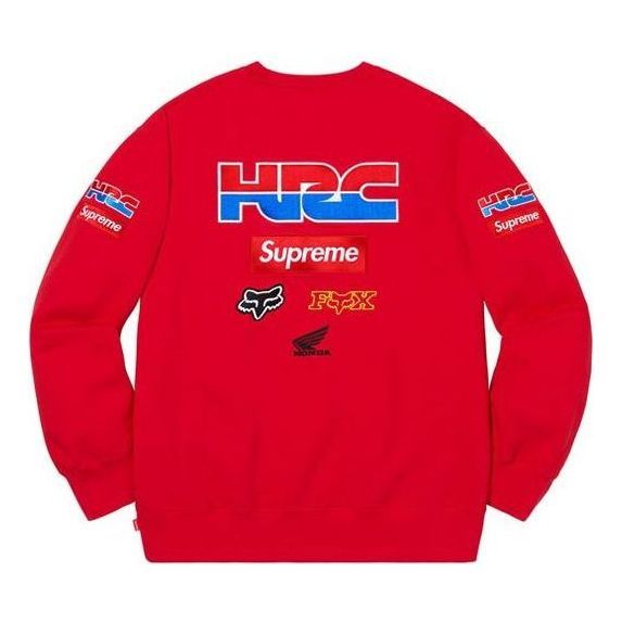 Supreme x Honda Fox Racing Crewneck 'Red' SUP-FW19-593 sold by KicksCrew