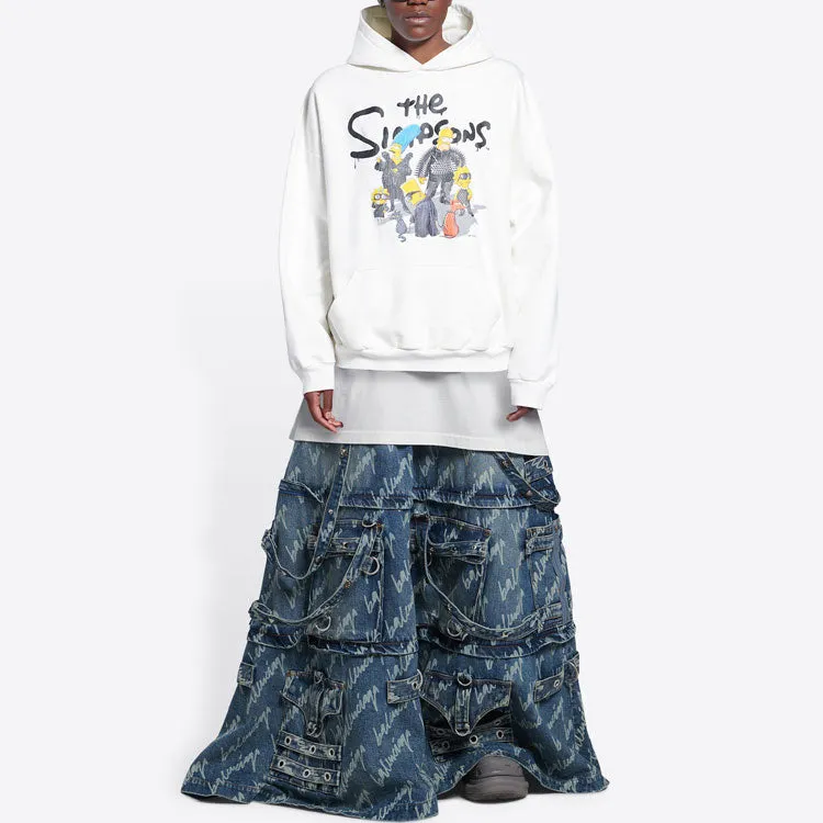 Balenciaga x THE SIMPSONS Cotton Hoodie Wide Fit 'White' 675003TLVG89016 sold by KicksCrew product image thumbnail 3