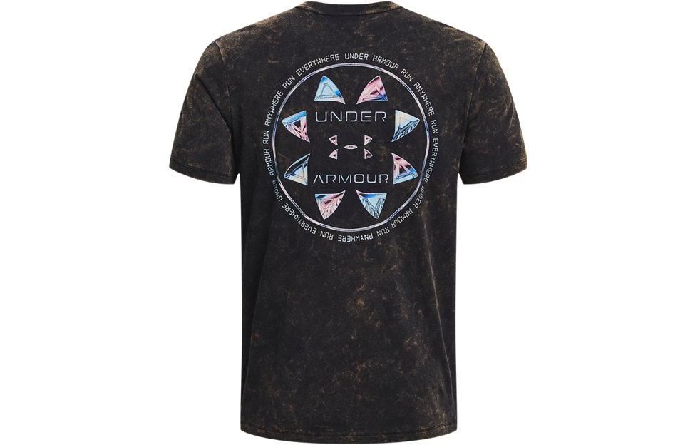 Under Armour Run Anywhere Short Sleeve T-shirt 'Black Multi' 1374228-001 sold by KicksCrew product image thumbnail 2