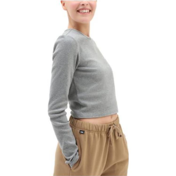 (WMNS) Vans Armanto Long Sleeve Knit Shirt 'Grey' VN0A7YQQGRH sold by KicksCrew product image thumbnail 3