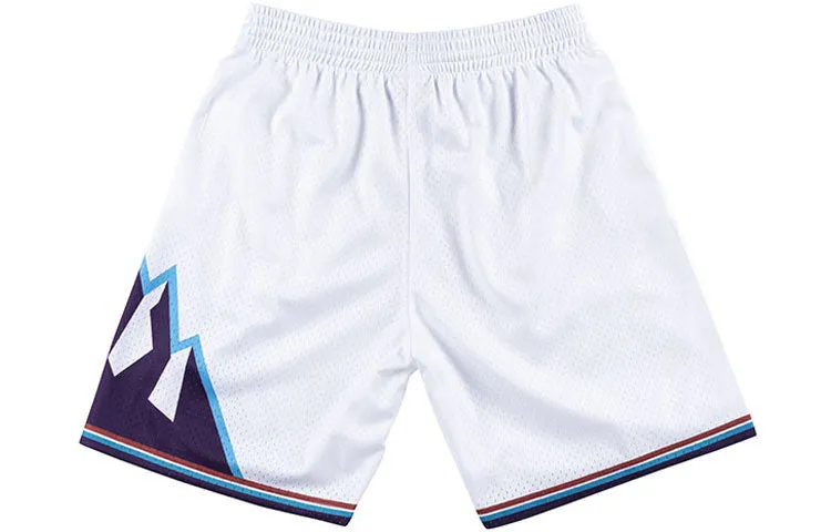 Mitchell & Ness NBA Swingman Shorts Utah Jazz 1996-97 'White Purple' SMSHAC19029-UJAWHIT96 sold by KicksCrew product image thumbnail 2