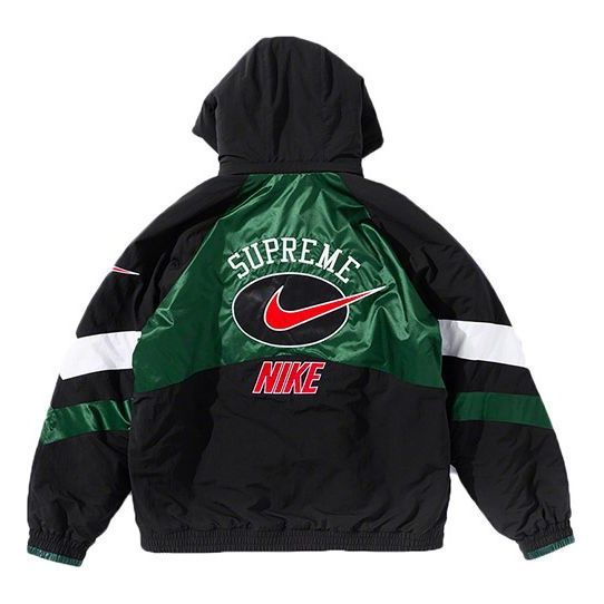 Supreme x Nike Hooded Sport Jacket 'Black Green White' SUP-SS19-10138 sold by KicksCrew product image thumbnail 2