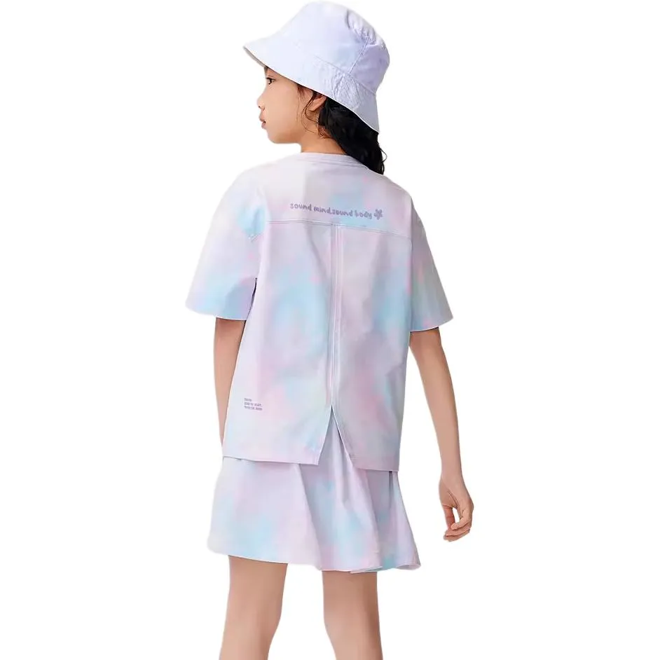 (GS) ASICS Short Sleeved Tie-Dye T-shirt 'Blue Purple' 332241174014 sold by KicksCrew product image thumbnail 4