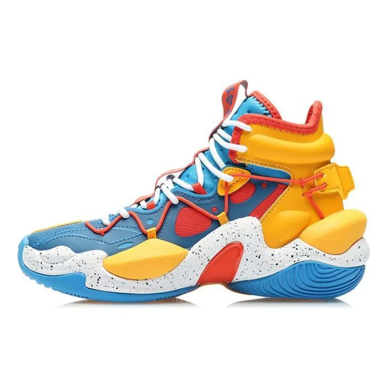 (GS) Li-Ning Power 6 High 'Blue Yellow' YKBR002-3 sold by KicksCrew