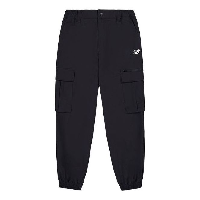 New Balance NB Small Logo Woven Track Pants 'Black' NTE22071-BK sold by KicksCrew