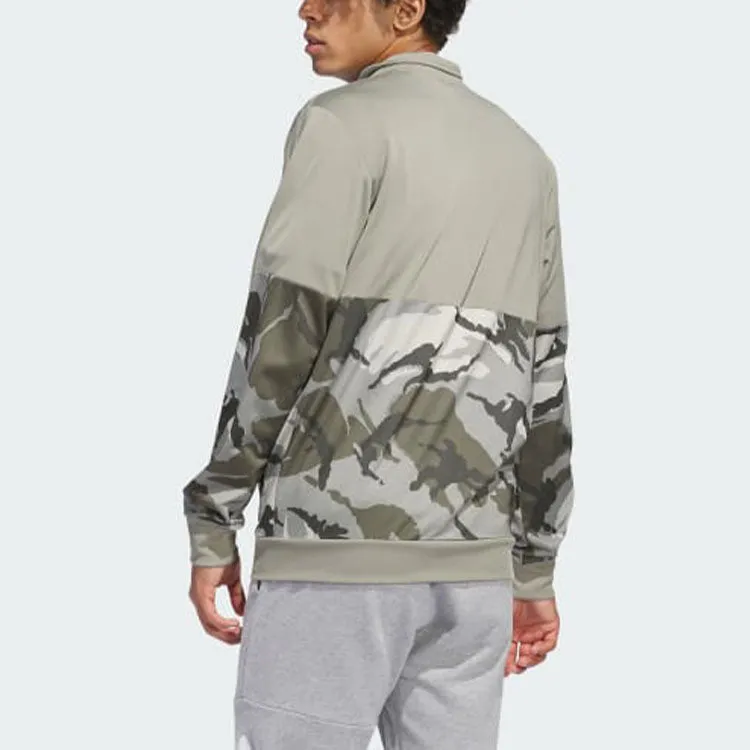 adidas Essentials Camo Tricot Track Jacket 'Green' IT0558 sold by KicksCrew product image thumbnail 4