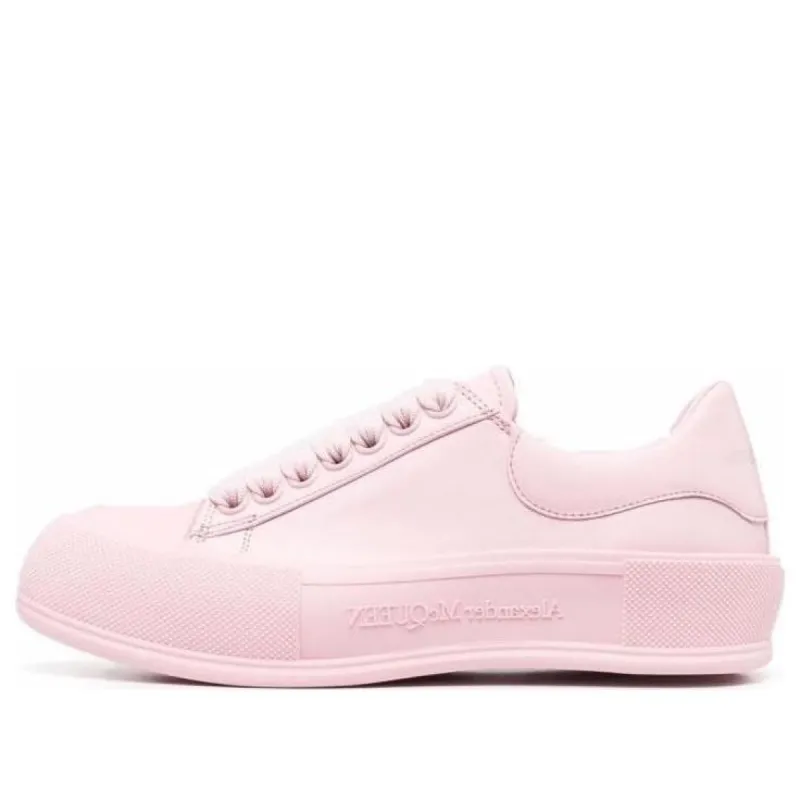(WMNS) Alexander McQueen Deck Skate Plimsoll Shoes 'Pink' 697121WHVJT5816 sold by KicksCrew