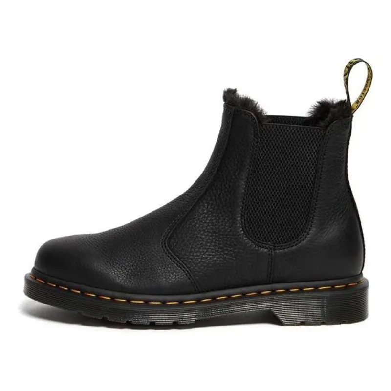 Dr. Martens 2976 Faux Fur Lined Chelsea Boots 'Black' 26333001 sold by KicksCrew