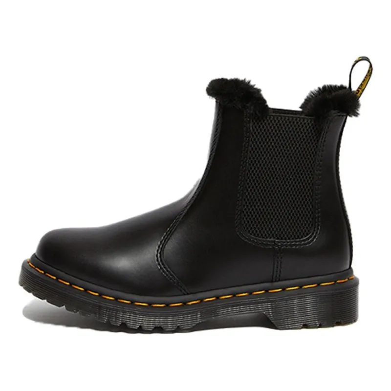 Dr.Martens 2976 Leonore Faux Fur Lined Chelsea Boots 'Dark Grey' 26332021 sold by KicksCrew