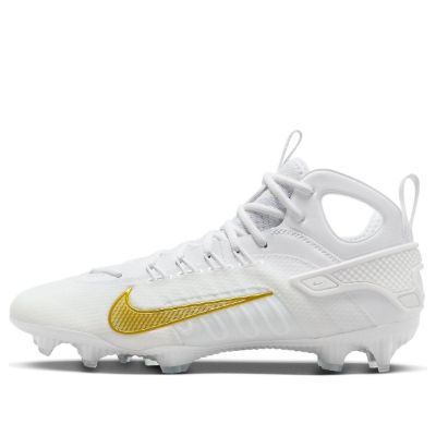 Nike Huarache 9 Elite LAX 'White Metallic Gold' FD0088-100 sold by KicksCrew