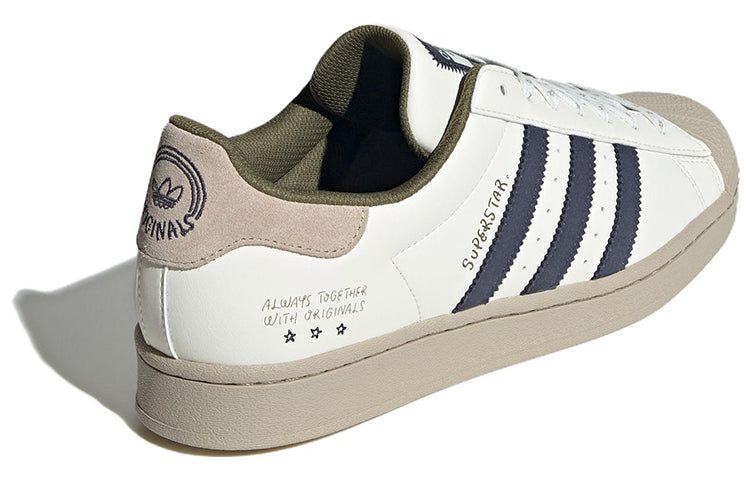 Adidas Originals Superstar 'White Beige Navy' IG3852 sold by KicksCrew product image thumbnail 4