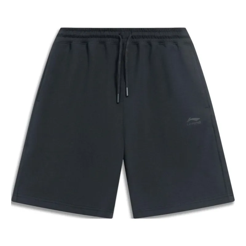 Li-Ning Chinese Color Label Logo Shorts 'Black' AKST079-5 sold by KicksCrew