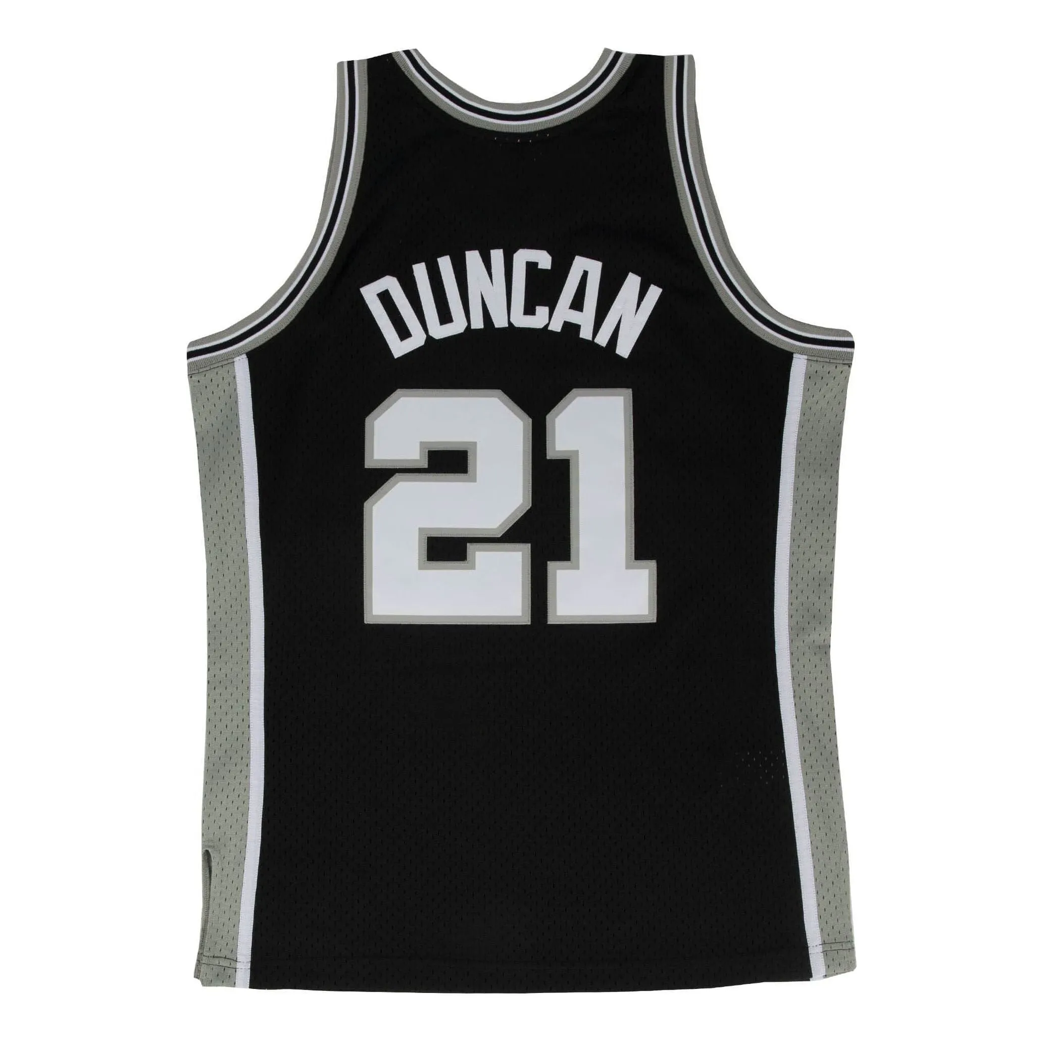 Mitchell & Ness x NBA San Antonio Spurs 1998-99 Road Swingman Jersey 'Tim Duncan 21' SMJYGS18208-SASBLCK98TDU sold by KicksCrew product image thumbnail 2