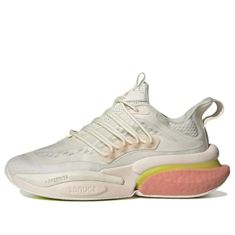(WMNS) Adidas Alphaboost V1 Shoes 'Off White Lucid Lemon' IE9730 sold by KicksCrew