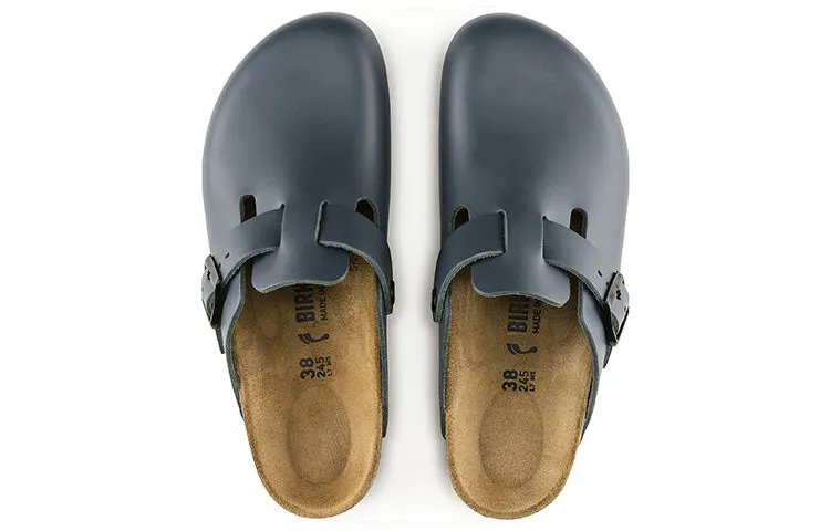 Birkenstock Boston Soft Leather Mules 'Blue' 60151 sold by KicksCrew product image thumbnail 5