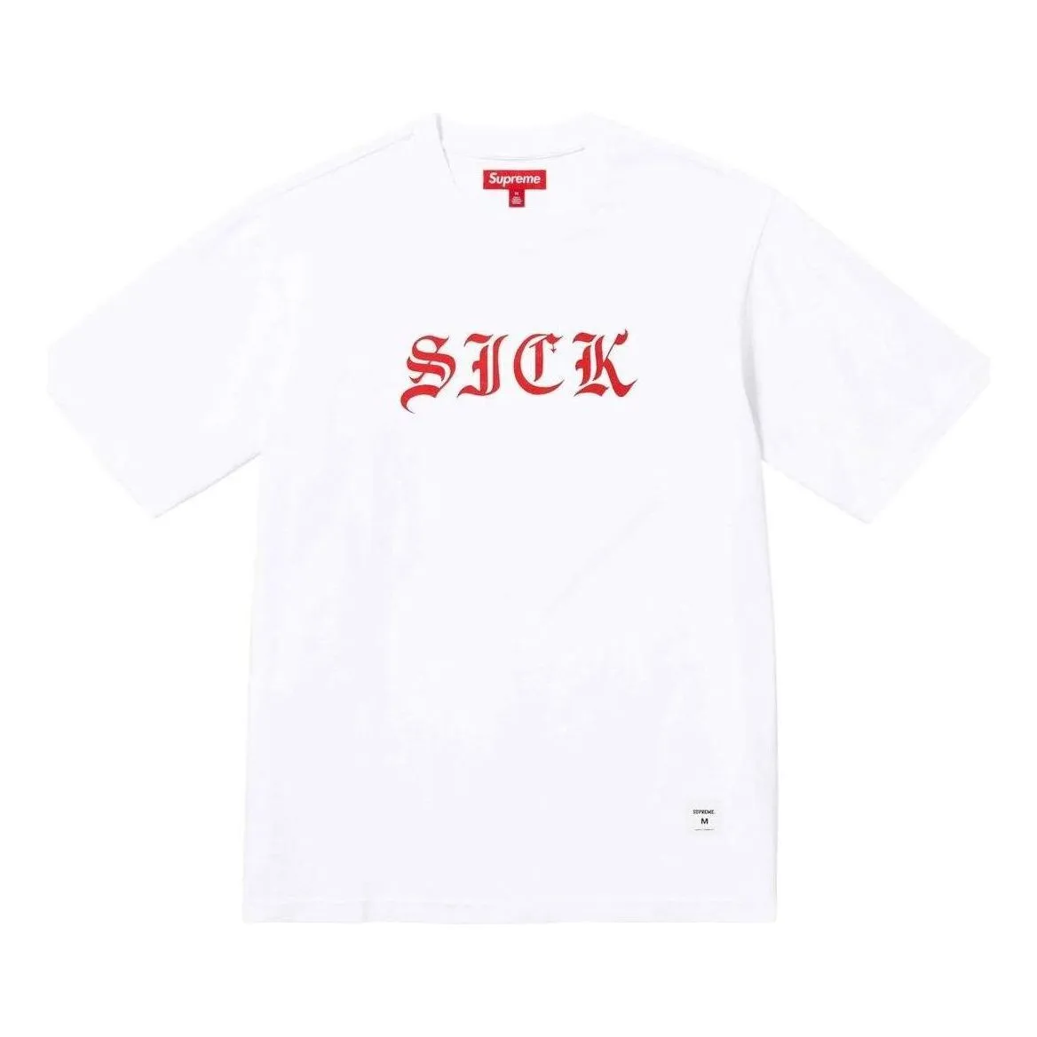 Supreme Sick S/S Top 'White Red' SUP-SS24-045 sold by KicksCrew