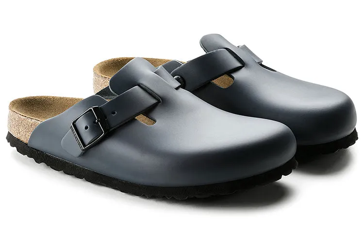 Birkenstock Boston Soft Leather Mules 'Blue' 60151 sold by KicksCrew product image thumbnail 4