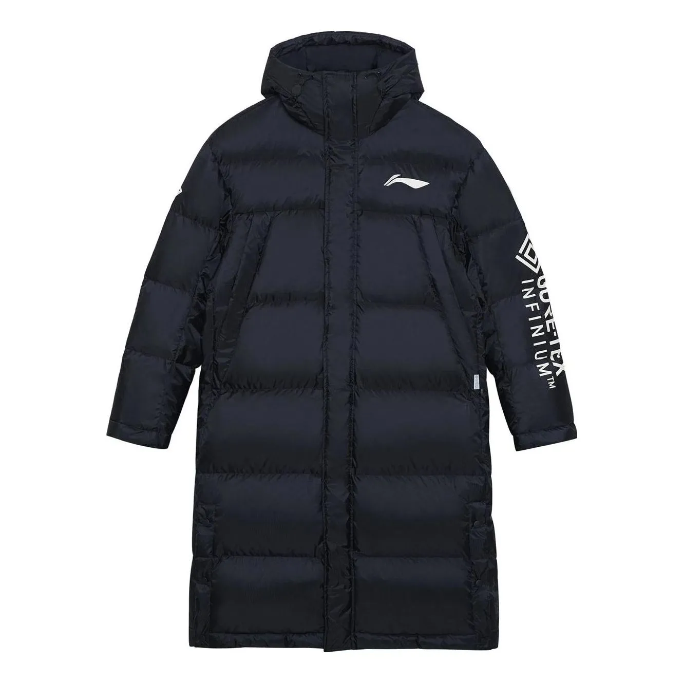 Li-Ning Jimmy Butler Logo Long Down Jacket 'Black' AYMS245-1 sold by KicksCrew