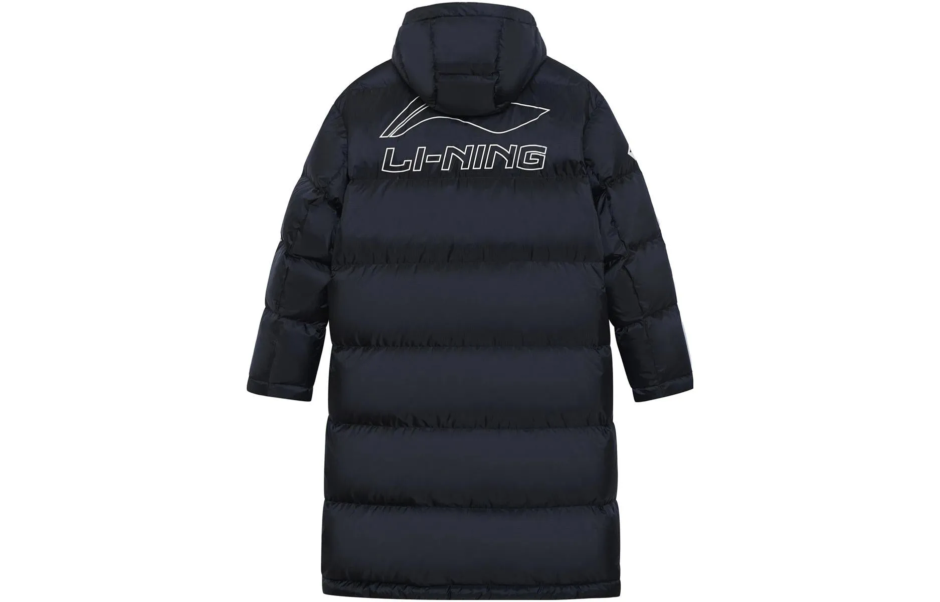 Li-Ning Jimmy Butler Logo Long Down Jacket 'Black' AYMS245-1 sold by KicksCrew product image thumbnail 2