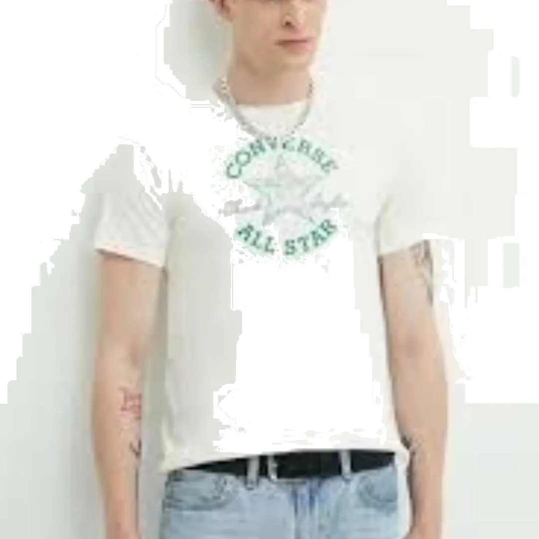 (WMNS) Converse Chuck Patch Infill T-Shirt 'White Green' 10026362-A04 sold by KicksCrew product image thumbnail 3