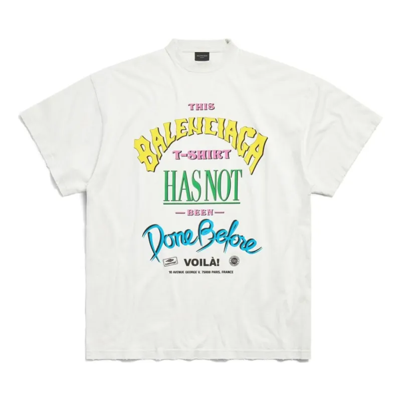 Balenciaga Not Been Done Oversized T-shirt 'Off White' 787349TQVW49012 sold by KicksCrew