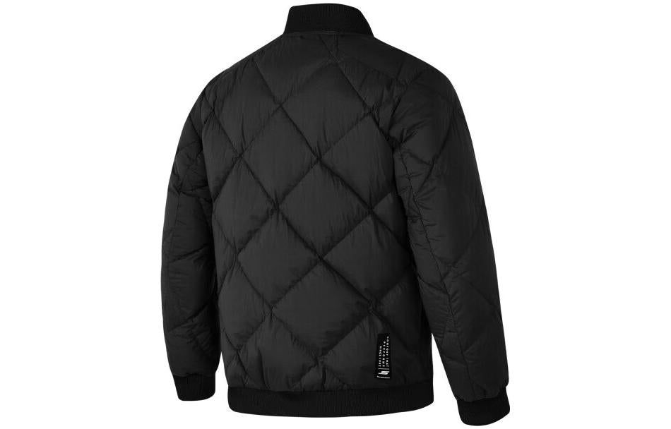 Skechers Solid Color Collar Woven Down Jacket 'Black' P423M031-0018 sold by KicksCrew product image thumbnail 2