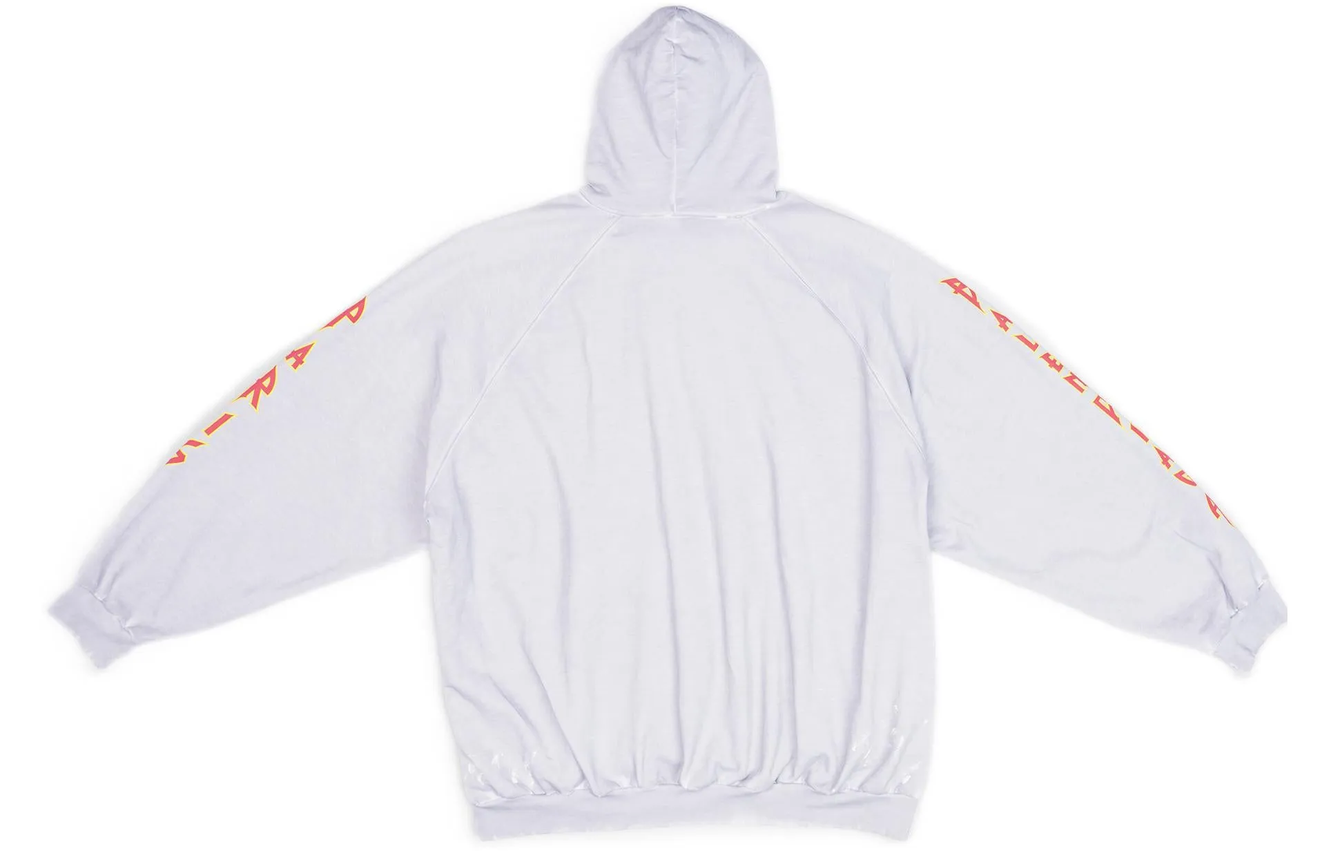 Balenciaga Metallica Hoodie Oversized Fit 'Dirty White Orange' 697879TMV890901 sold by KicksCrew product image thumbnail 2