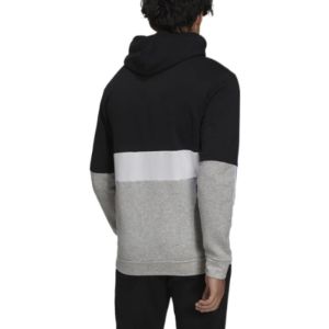 adidas Essentials Fleece Full-Zip Hoodie 'Black White Grey' GV5244 sold by KicksCrew