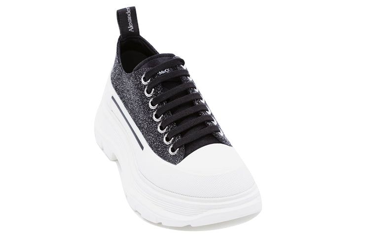 (WMNS) Alexander McQueen Tread Slick Lace Up Low 'Galaxy Black' 633902WHW571027 sold by KicksCrew product image thumbnail 3