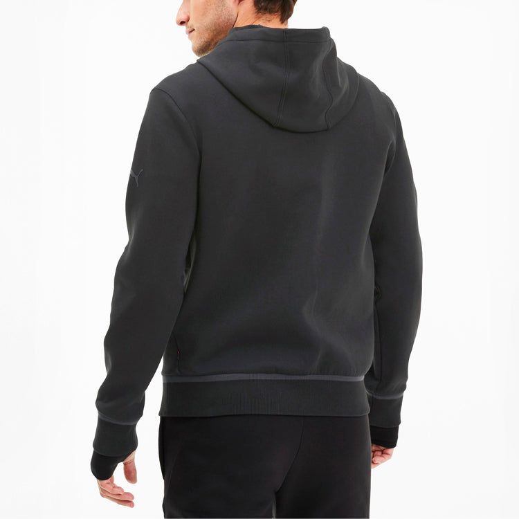 Puma Ferrari Hooded sweat jacket 'Black Grey' 596119-01 sold by KicksCrew product image thumbnail 5
