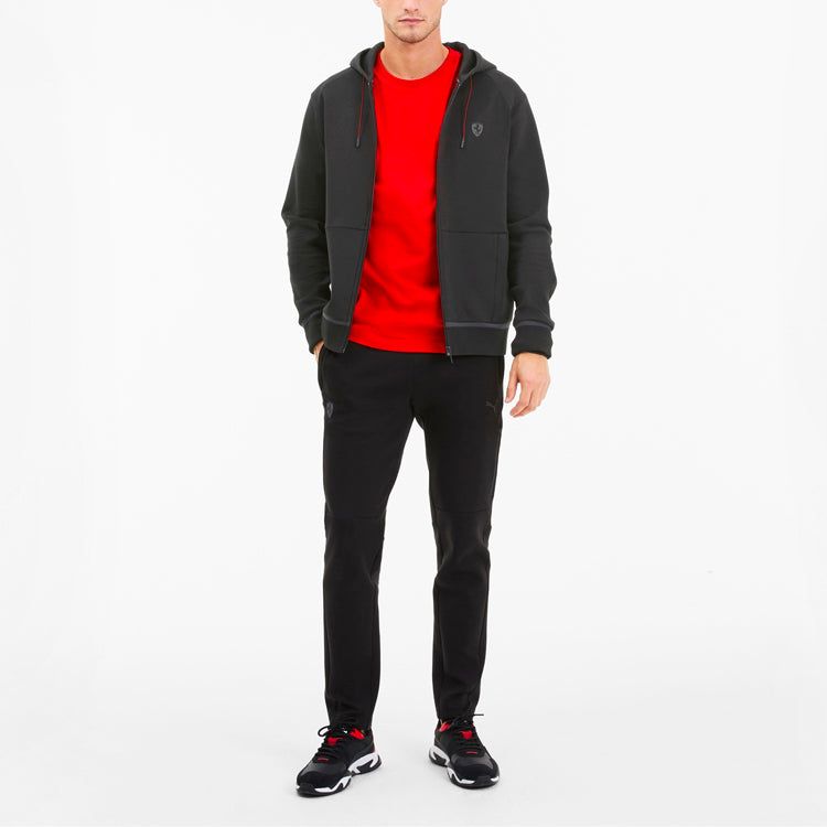 Puma Ferrari Hooded sweat jacket 'Black Grey' 596119-01 sold by KicksCrew product image thumbnail 3