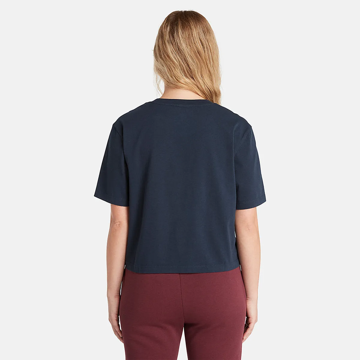 (WMNS) Timberland Cropped T-Shirt 'Navy' A6HRD-433 sold by KicksCrew product image thumbnail 2