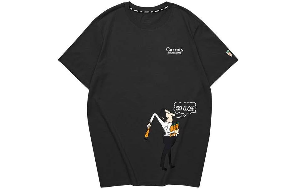 Skechers x Carrot Graphic Tee 'Black Yellow Blue' L222U060-0018 sold by KicksCrew product image thumbnail 2