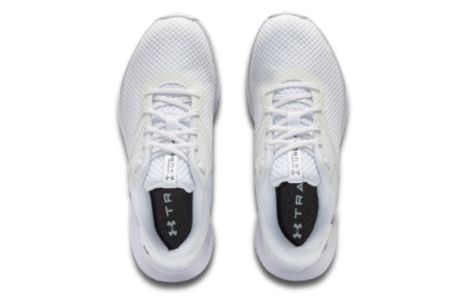 (WMNS) Under Armour Charged Aurora 2 'White Metallic Warm Silver' 3025060-100 sold by KicksCrew