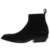 Balenciaga Santiago Black Suede Ankle Boots 'Black' 579736WA7301000 sold by KicksCrew