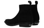Balenciaga Santiago Black Suede Ankle Boots 'Black' 579736WA7301000 sold by KicksCrew