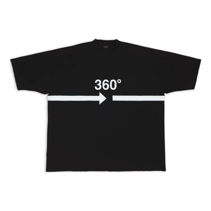 Balenciaga 360 Tubular T-Shirt Oversized 'Black' 720501TNVD51070 sold by KicksCrew
