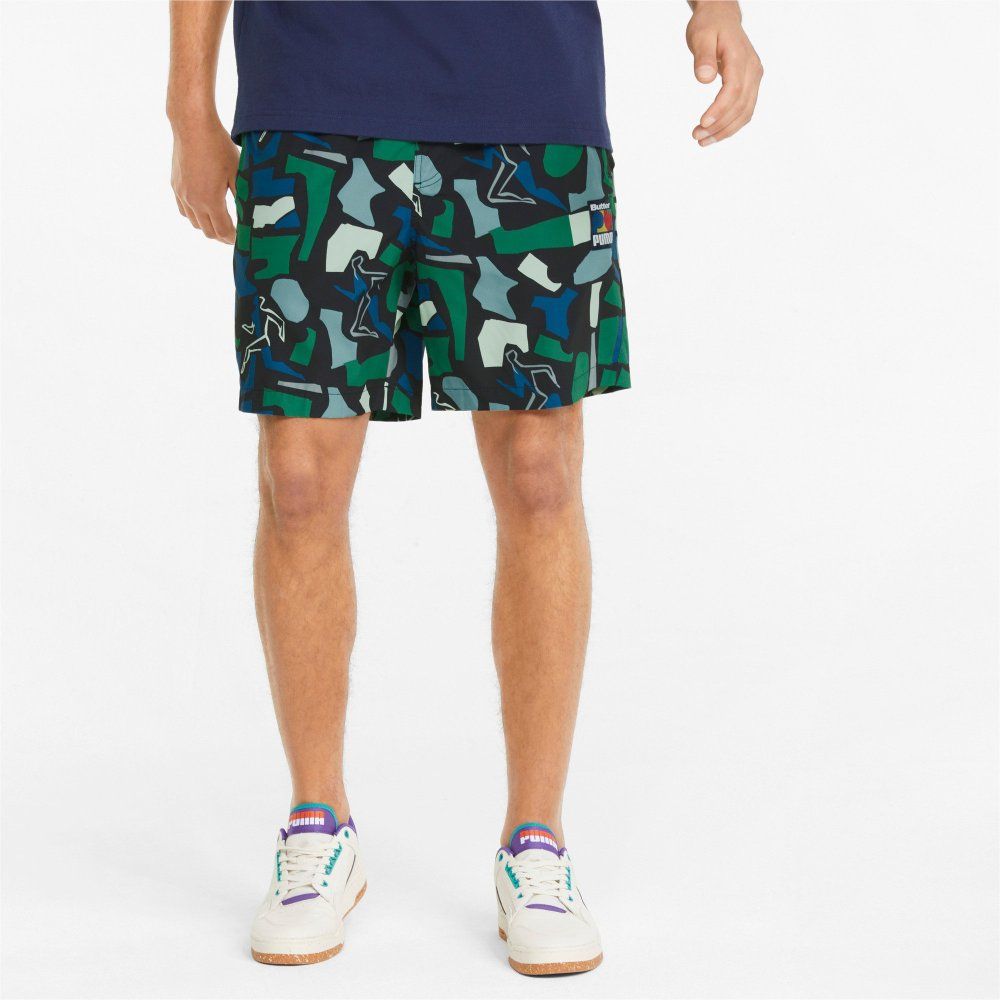 Puma X Butter Goods Allover Printed Shorts 'Green' 534269-50 sold by KicksCrew product image thumbnail 4