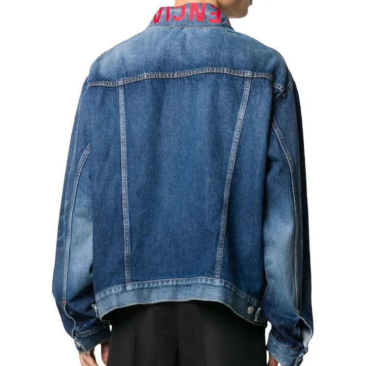 Balenciaga Neck Logo Denim Jacket 'Blue' 571324TCW032340 sold by KicksCrew product image thumbnail 3