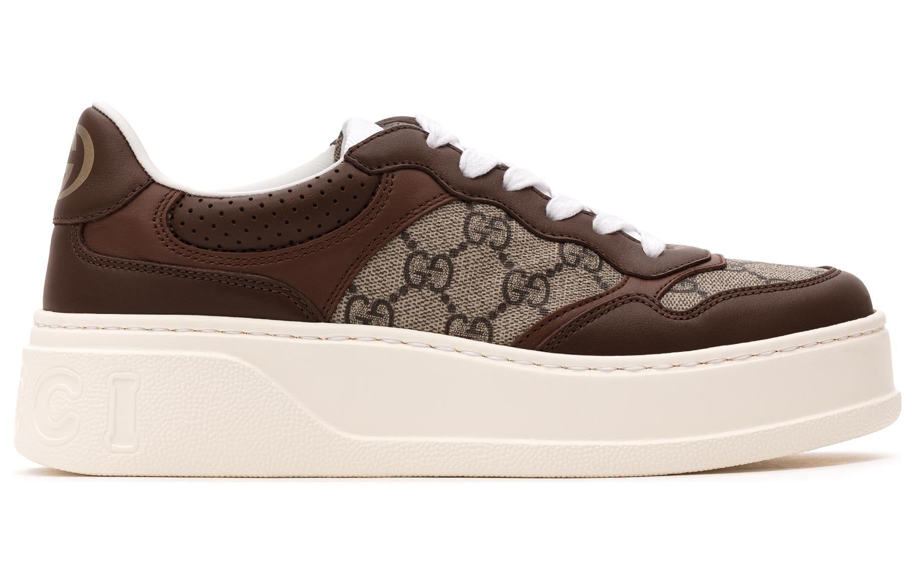 (WMNS) Gucci Leather GG Sneaker 'Light Brown' 670408-UPGA0-2348 sold by KicksCrew product image thumbnail 2