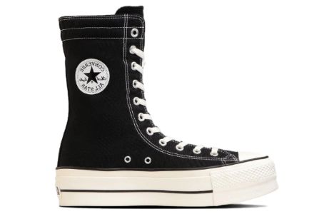 Converse Chuck Taylor All Star Lifted Knee-High 'Black' 31310210 sold by KicksCrew
