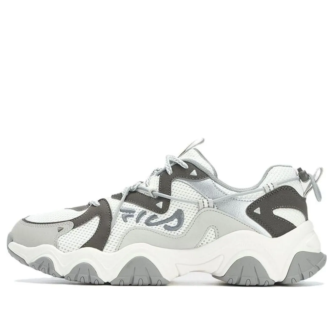 FILA Fluid 4 Sneakers 'White Grey Silver' F12M332113FSB sold by KicksCrew